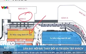 Sân bay Nội Bài thay đổi vị trí đón, trả khách và dừng đỗ xe từ ngày 3/8 