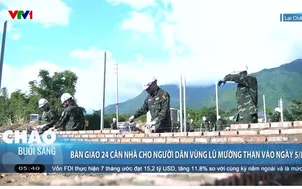 Bàn giao 24 căn nhà cho người dân vùng lũ Mường Than vào ngày 5/8