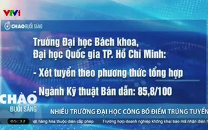 Nhiều trường đại học bắt đầu công bố điểm trúng tuyển