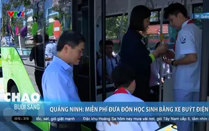 Quảng Ninh: Miễn phí đưa đón học sinh bằng xe buýt điện