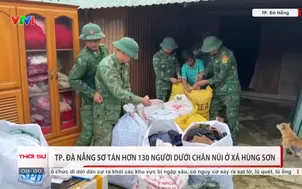 TP Đà Nẵng: Sơ tán hơn 130 người dưới chân núi ở xã Hùng Sơn