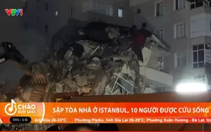 Sập tòa nhà 7 tầng ở Istanbul (Thổ Nhĩ Kỳ), 10 người được cứu sống, 2 người tử vong