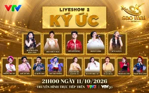Đón xem Liveshow 2 Sao Mai 2026: Ngược dòng thời gian với chủ đề “Ký ức” (21h, VTV3)