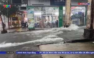 Triều cường sông Đồng Nai uy hiếp các hộ dân vùng hạ lưu