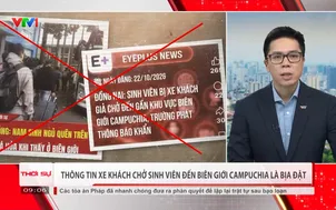 Thông tin xe khách chở sinh viên đến biên giới Campuchia là bịa đặt