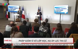 Pháp giảm sĩ số lớp học, hạ áp lực thi cử