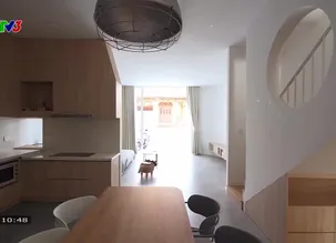 Nét xanh trong kiến trúc nay: Căn nhà độc đáo 2 trong 1