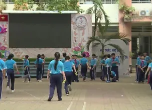 Trường học ứng phó với nắng nóng