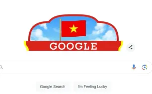 Google dùng doodle đặc biệt chào mừng Quốc khánh Việt Nam