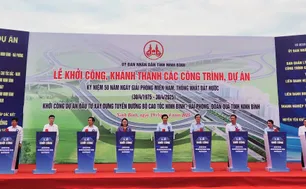 Khởi công dự án Đầu tư xây dựng tuyến đường bộ cao tốc Ninh Bình - Hải Phòng