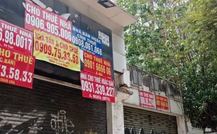 Cửa hàng mặt phố cho thuê vẫn ế ẩm dù giá giảm 10 - 20%