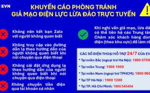 Cảnh giác với "chiêu trò" giả mạo điện lực để lừa đảo trực tuyến