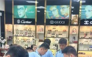Thu giữ lô kính mắt giả mạo nhãn hiệu nổi tiếng, trị giá hàng trăm triệu đồng