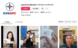 Mạo danh Tổng công ty Điện lực miền Bắc trên Tiktok để lừa đảo