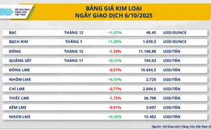 Giá bạch kim chạm mức cao nhất trong 13 năm qua