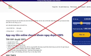 Giả mạo website Trường Cao đẳng Công nghệ Y - Dược Việt Nam để quảng cáo vay tiền
