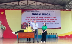 Doanh nghiệp đồng hành cùng trường học nâng cao kỹ năng an toàn cho học sinh