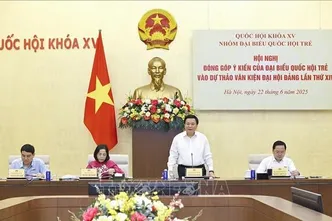 Đại biểu Quốc hội trẻ góp ý dự thảo Văn kiện Đại hội XIV của Đảng