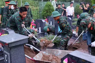 Hà Nội hoàn thành lấy mẫu ADN hài cốt liệt sĩ tại 3 nghĩa trang cấp thành phố
