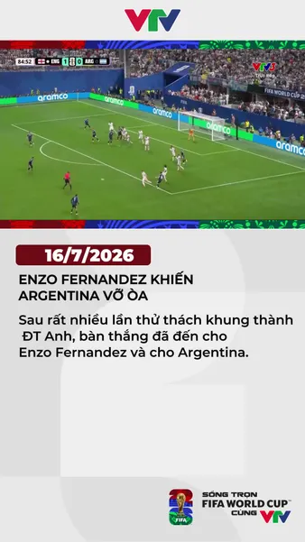 Nỗ lực sút xa không biết mệt mỏi của Enzo Fernandez mang về bàn gỡ cho ĐT Argentina