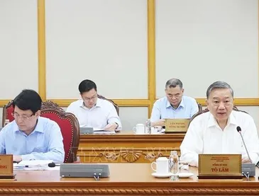 Tổng Bí thư Tô Lâm chủ trì cuộc họp cho ý kiến về tiến độ sắp xếp tổ chức bộ máy