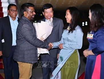 Tổng thống Sri Lanka Anura Kumara Dissanayaka bắt đầu thăm cấp Nhà nước đến Việt Nam