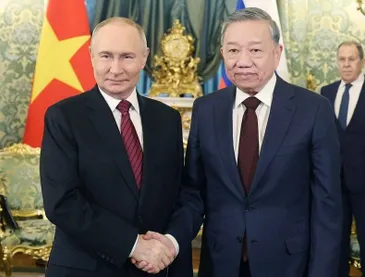 Tổng Bí thư Tô Lâm hội đàm hẹp với Tổng thống Nga Vladimir Putin