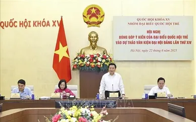 Đại biểu Quốc hội trẻ góp ý dự thảo Văn kiện Đại hội XIV của Đảng