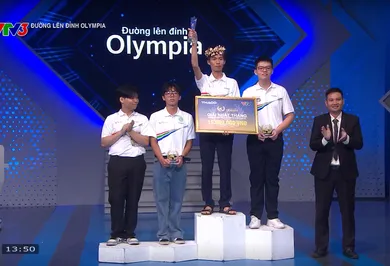 Hai Phong Schoolboy Impressively Wins the Olympia Laurel Wreath