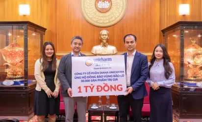 Diana Unicharm đồng hành cùng phụ nữ và trẻ em miền Trung, Tây Nguyên vượt qua khó khăn do mưa lũ