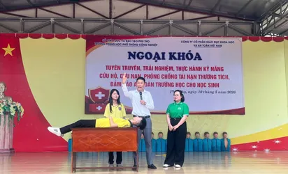 Doanh nghiệp đồng hành cùng trường học nâng cao kỹ năng an toàn cho học sinh