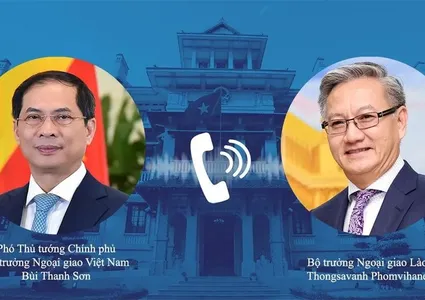 Vietnamese, Lao FMs hold online talks