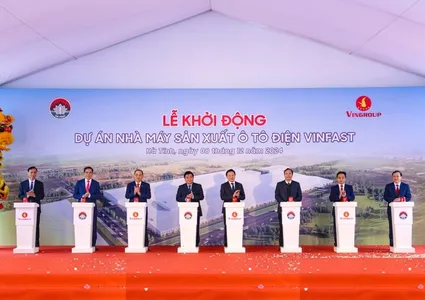 Vinfast kicks off construction of automobile plant in Ha Tinh
