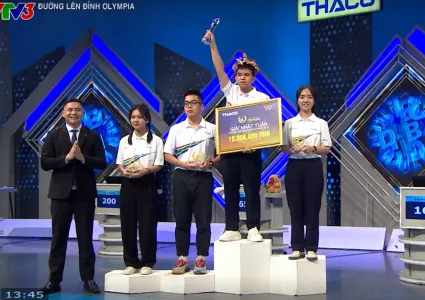 Road to Olympia Mount: Thai Binh Schoolboy Unexpectedly Wins   Laurel Wreath
