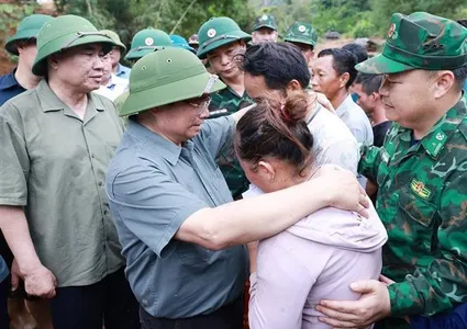 PM Pham Minh Chinh visits flood-ravaged Dien Bien province, urges swift relief efforts