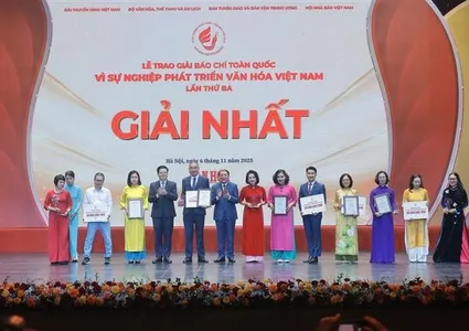 95 works honoured at National Press Awards 'For the Cause of Developing Vietnamese Culture'