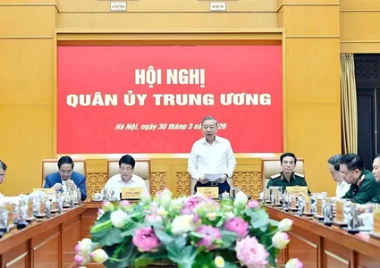 Party leader chairs Central Military Commission's meeting in Hanoi