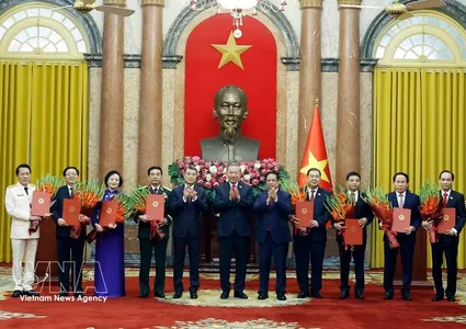 Congratulations flow in for newly elected Vietnamese leaders