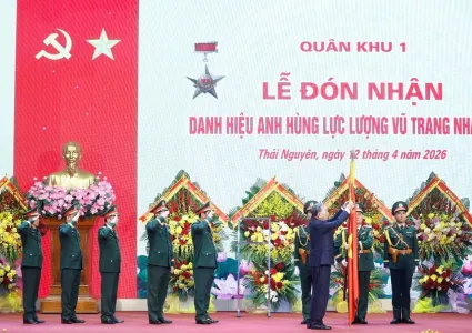 Party, State leader asks Military Region 1 to position itself as comprehensively strong force