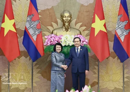 Top Vietnamese, Cambodian legislators reaffirm commitment to deepening bilateral ties