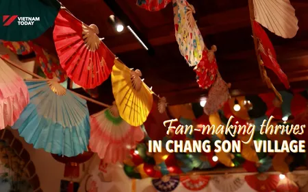 Fan-making thrives in Chang Son Village | Vibes of Vietnam