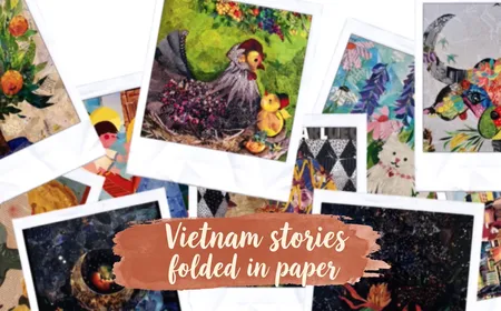 Vietnam stories folded in paper | Hidden Charm