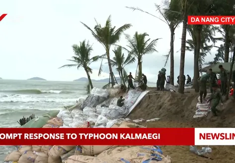 Prompt response to Typhoon Kalmaegi