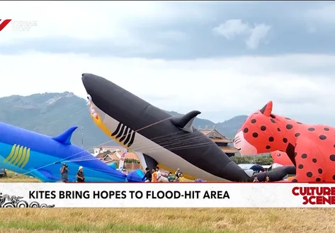 Kites bring hope to flood-hit area
