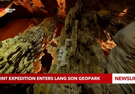 Joint expedition enters Lạng Sơn Geopark