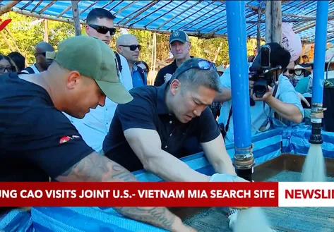 Hùng Cao visits joint U.S.-Việt Nam MIA search site
