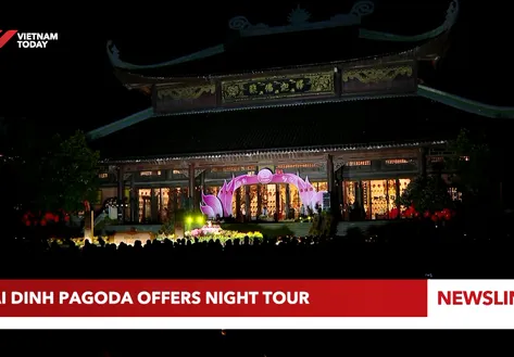 Bái Đính Pagoda offers night tour