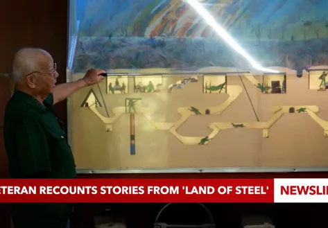 Veteran recounts stories from "Land of steel"