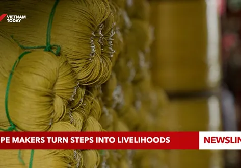 Rope makers turn steps into livelihoods