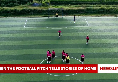 When the football pitch tells stories of home